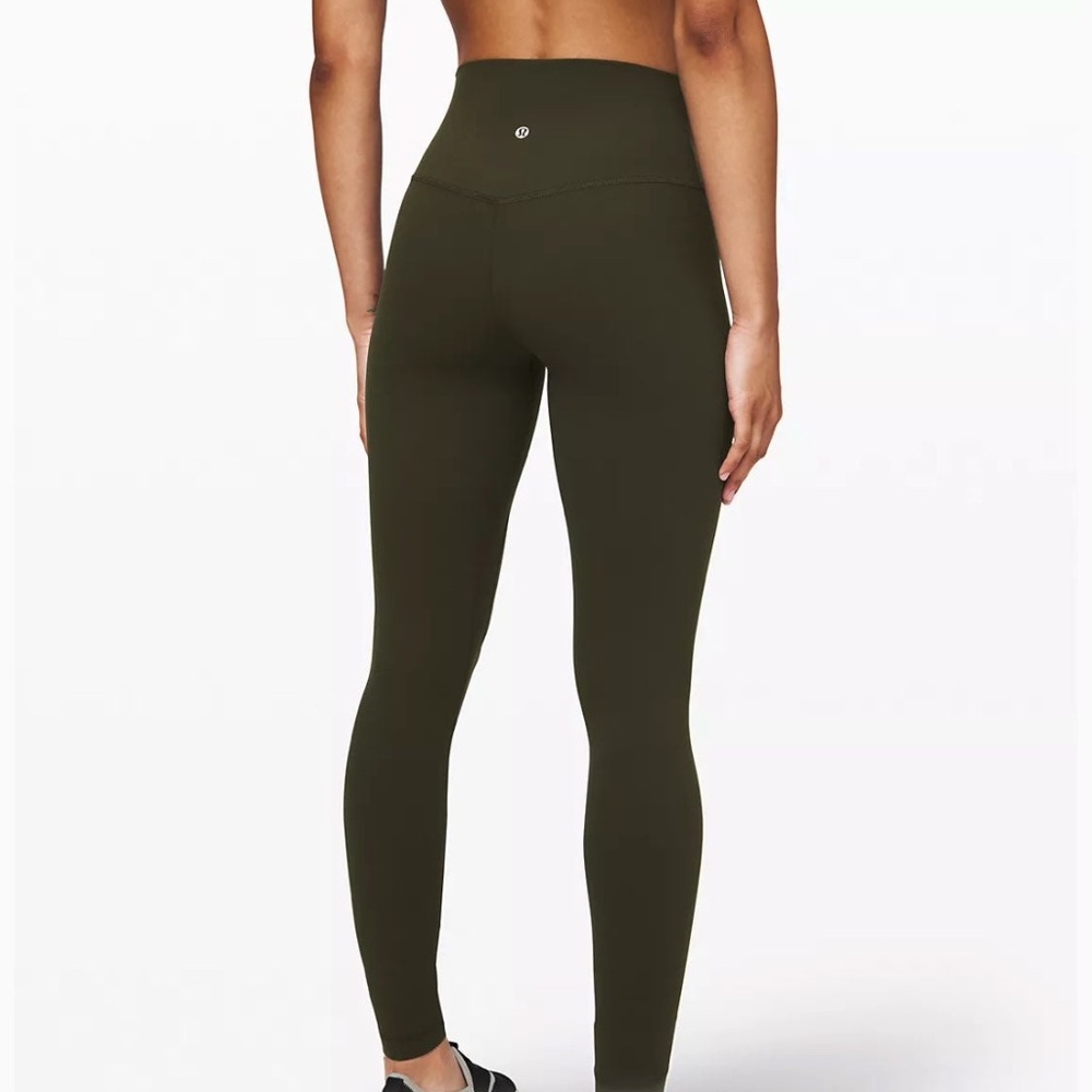 *NWT*lululemon Align™ HR Pant 25" Dk Olive- Size 10 - Picture 4 of 4